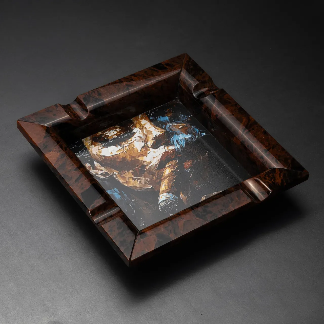 Imprint II, Brown obsidian, photograph 1