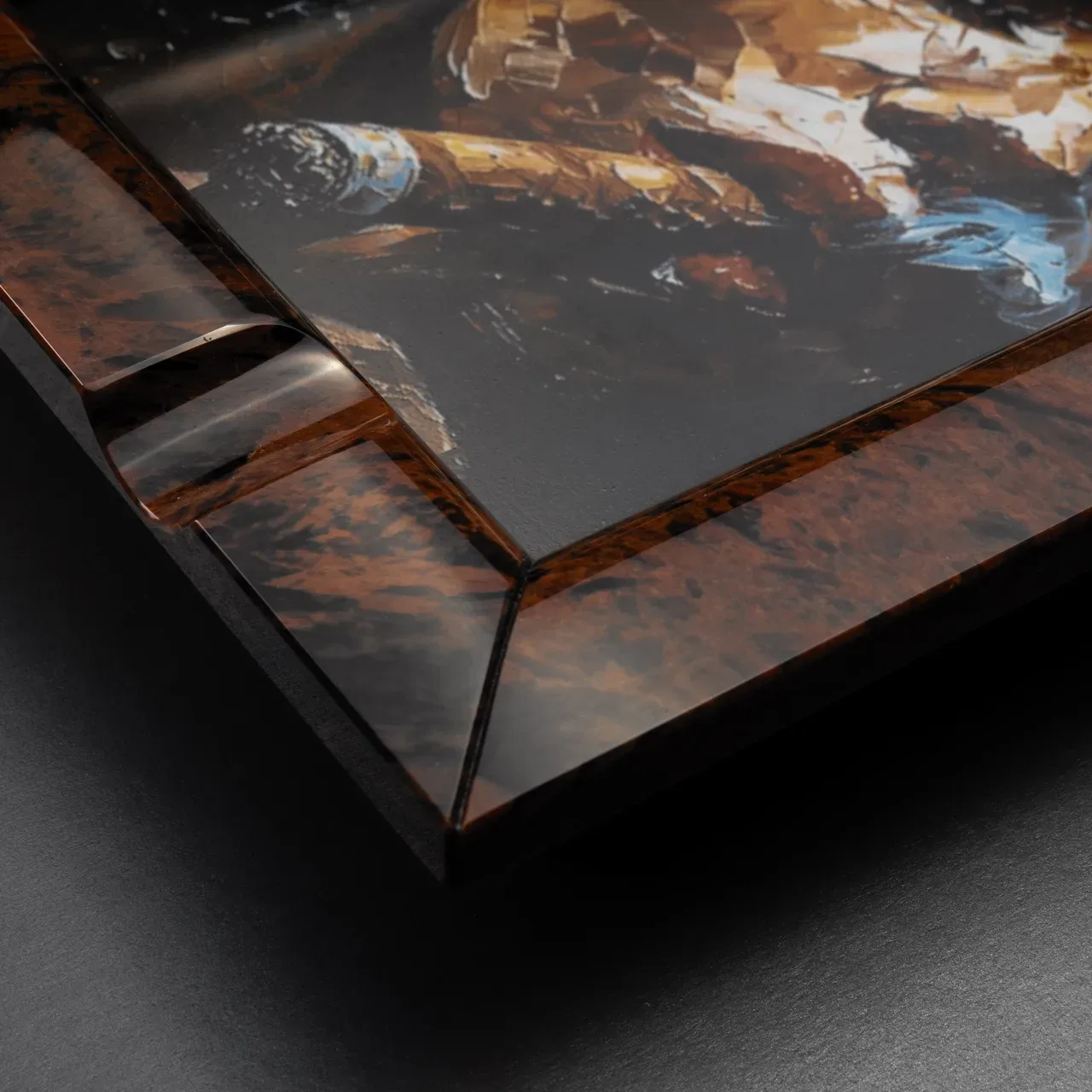 Imprint II, Brown obsidian, photograph 2