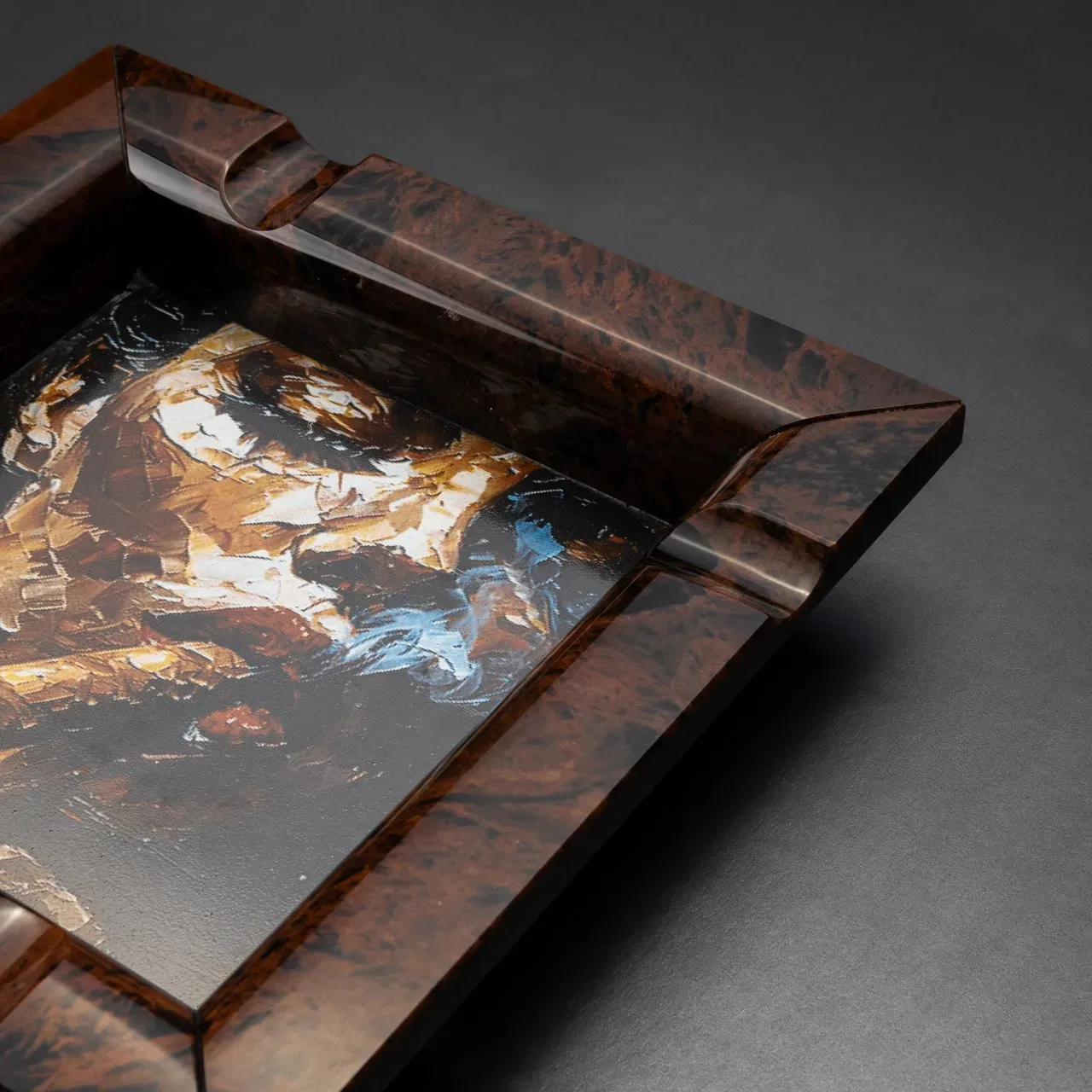 Imprint II, Brown obsidian, photograph 3