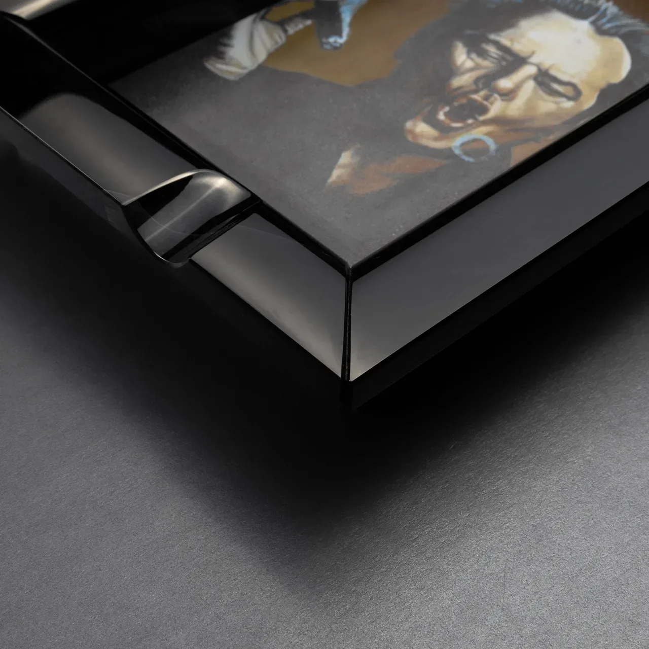 Imprint III, Black obsidian, photograph 3